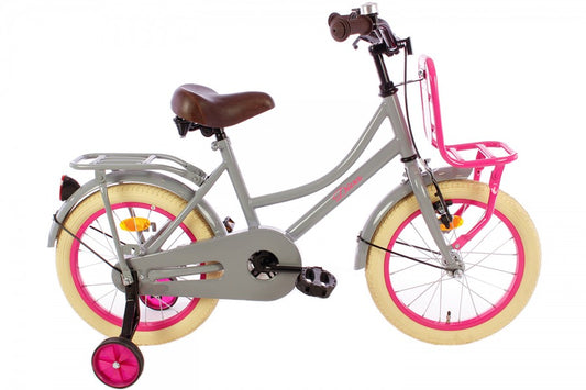 Spirit Diva Meisjesfiets Grijs-Roze 14 Inch