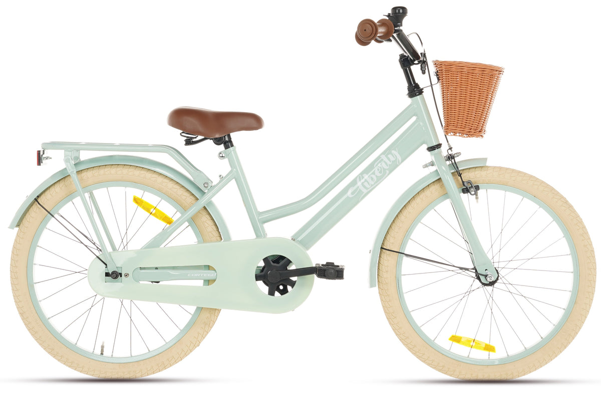 Liberty meisjesfiets Groen 22 inch + mand