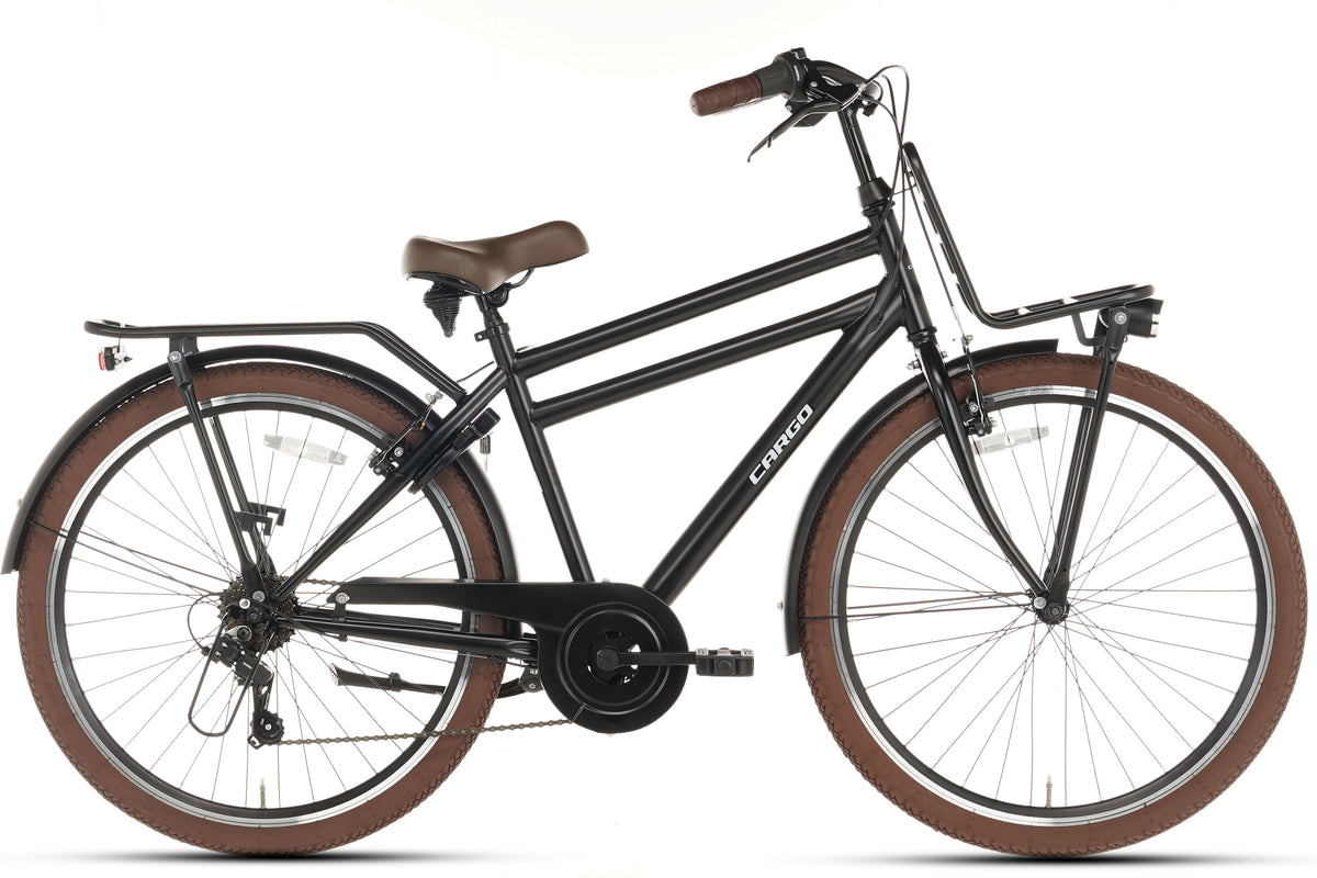 Transporter Jongensfiets 26 inch - 7 Versnellingen - Mat-Zwart