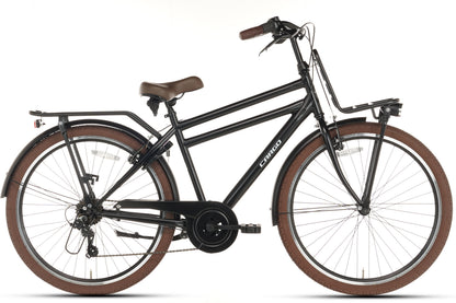 Transporter Jongensfiets 26 inch - 7 Versnellingen - Mat-Zwart