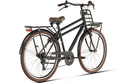 Transporter Jongensfiets 26 inch - 7 Versnellingen - Mat-Zwart