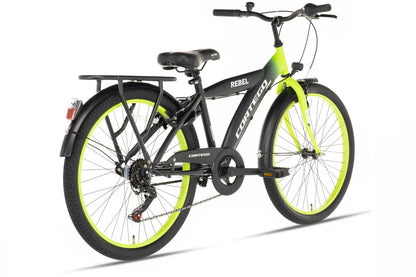 Rebel Jongensfiets 24 Inch Lime - 6 Versnellingen