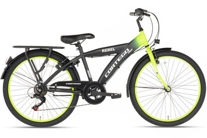 Rebel Jongensfiets 24 Inch Lime - 6 Versnellingen