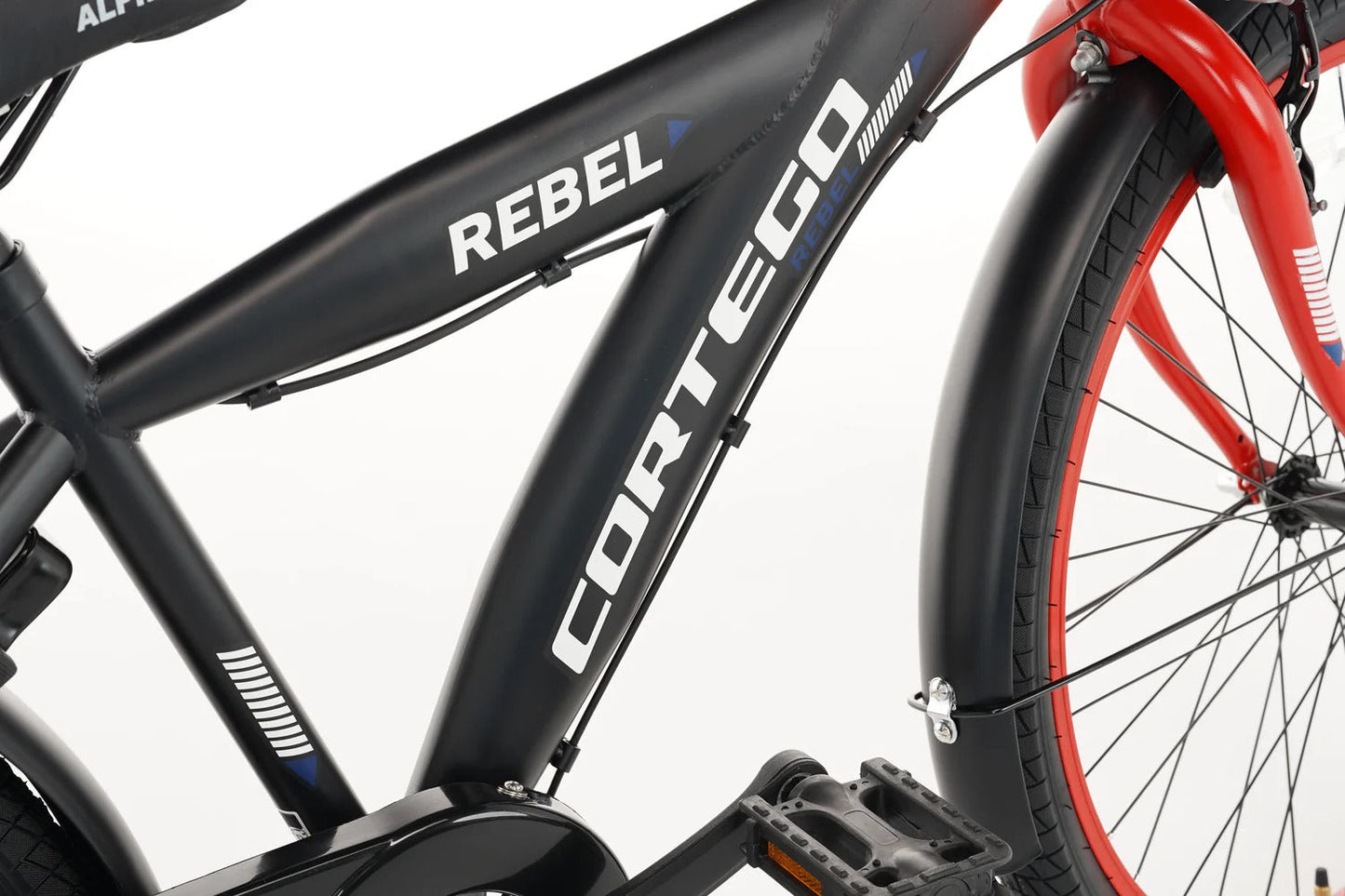 Rebel Jongensfiets 24 Inch Rood - 6 Versnellingen