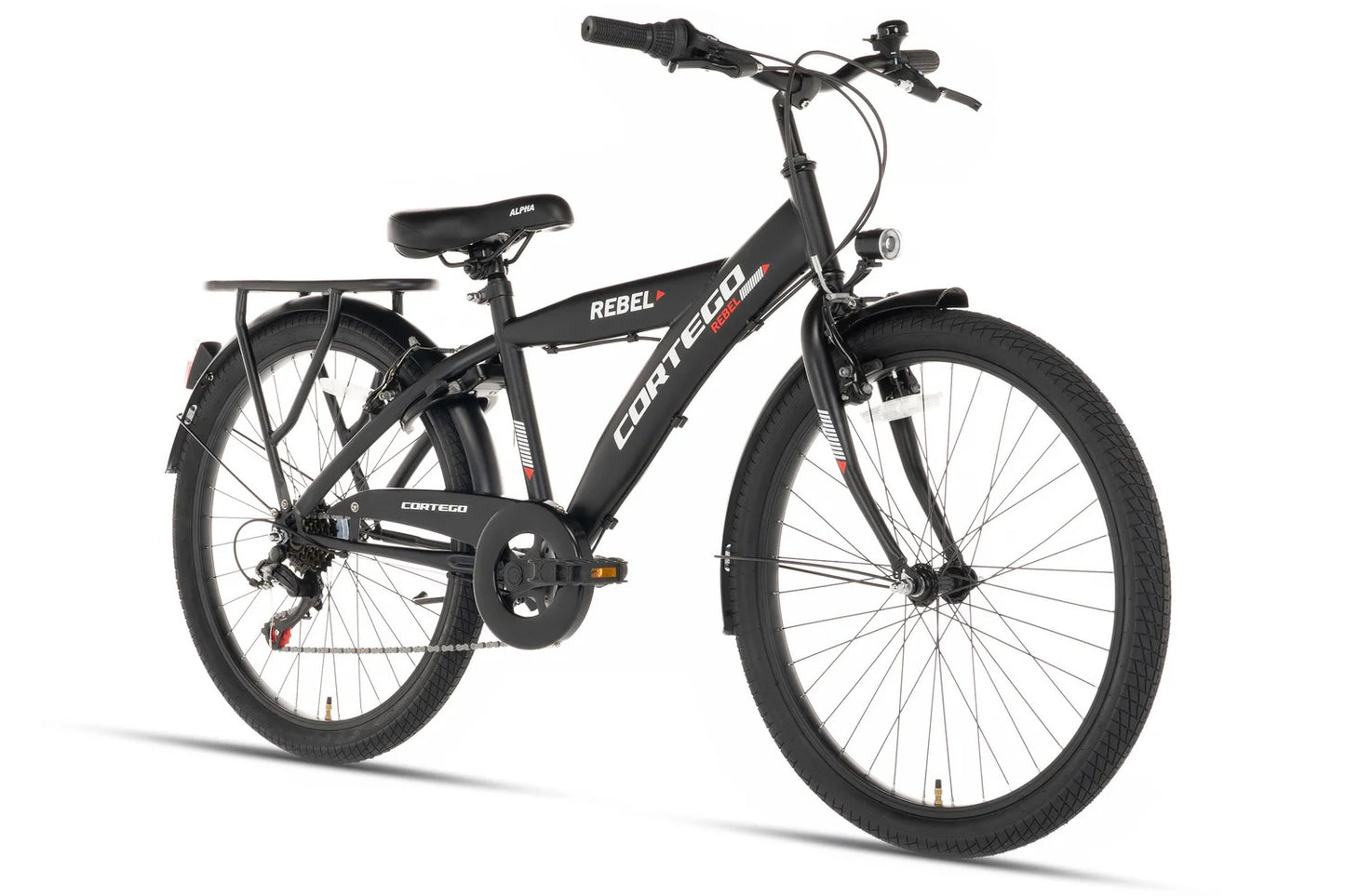 Cortego Rebel Jongensfiets 22 Inch Zwart - 7 Versnellingen