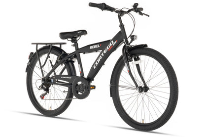 Cortego Rebel Jongensfiets 22 Inch Zwart - 7 Versnellingen