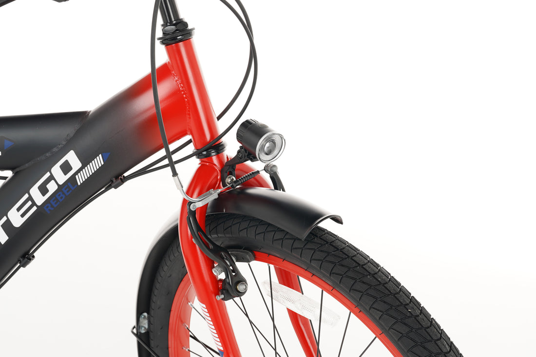 Cortego Rebel Jongensfiets 22 Inch Rood - 7 Versnellingen