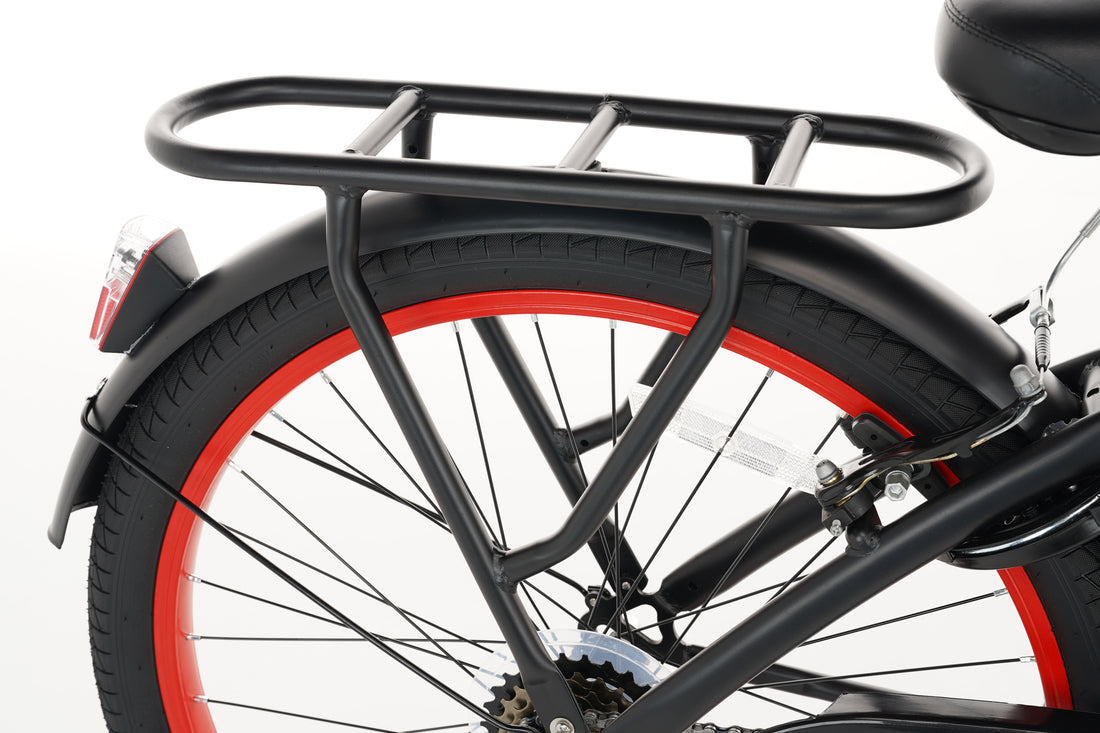 Rebel Jongensfiets 22 Inch Rood - 6 Versnellingen