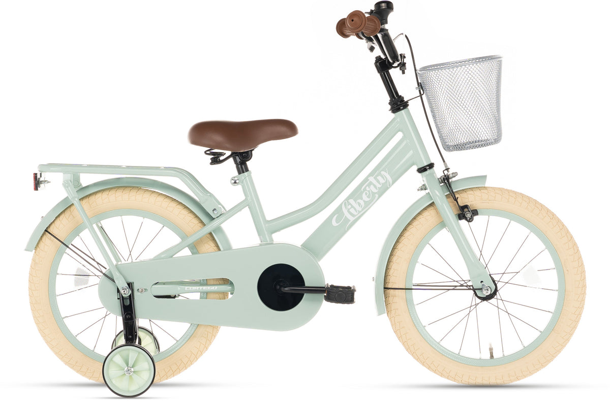 Liberty meisjesfiets Groen 12 inch + mand