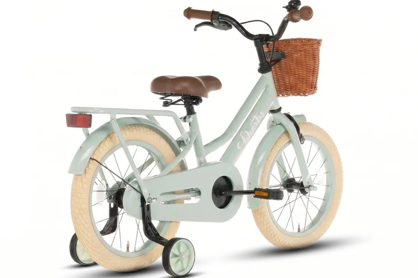 Liberty meisjesfiets Groen 14 inch + mand