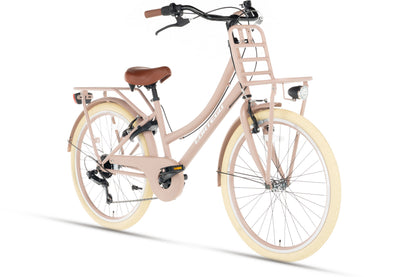 Transporter Meisjesfiets 24 inch - 7 Versnellingen - Zalm