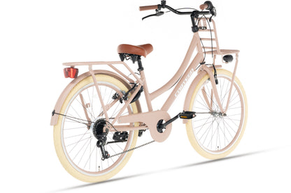 Transporter Meisjesfiets 24 inch - 7 Versnellingen - Zalm
