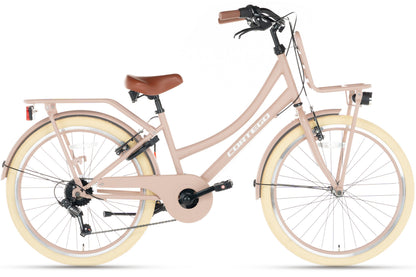 Transporter Meisjesfiets 24 inch - 7 Versnellingen - Zalm
