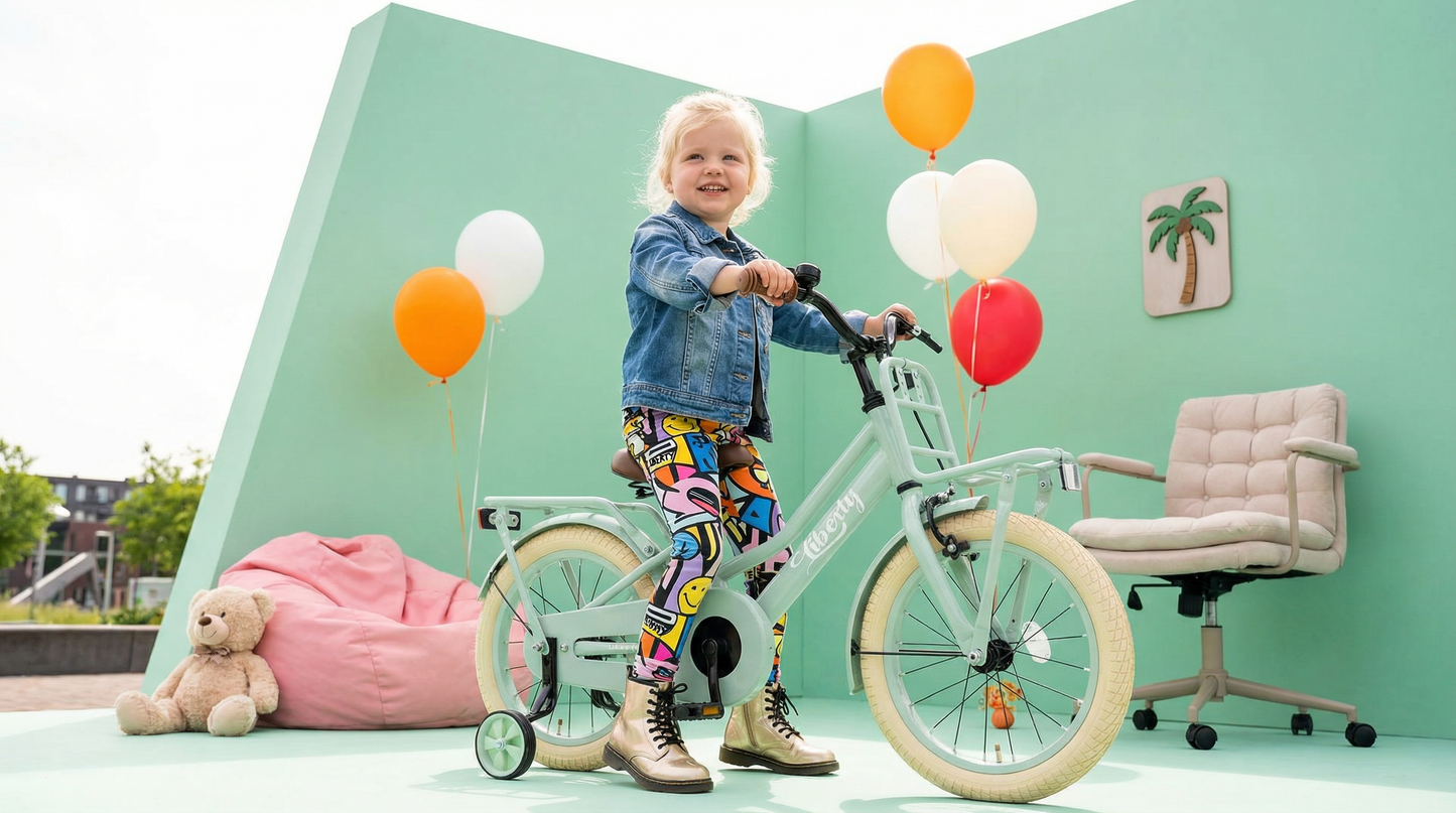 Liberty meisjesfiets Groen 12 inch