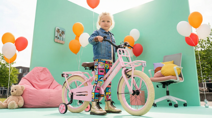 Liberty meisjesfiets Roze 12 inch