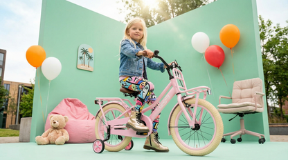 Liberty meisjesfiets Roze 12 inch