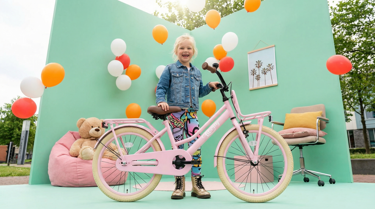 Liberty meisjesfiets Roze 18 inch
