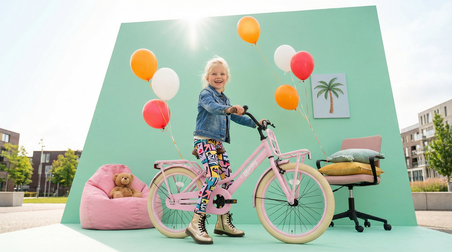 Liberty meisjesfiets Roze 18 inch