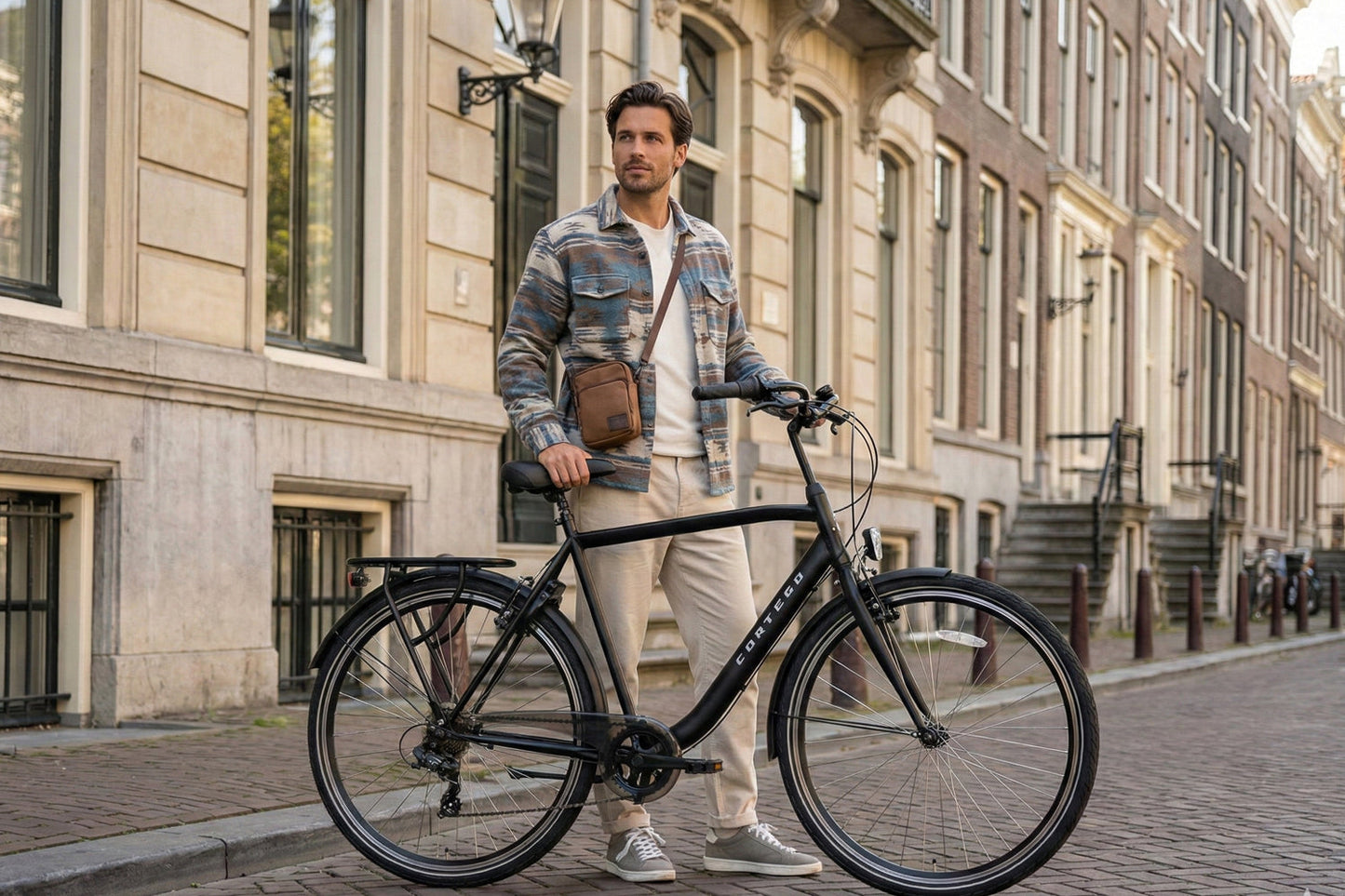 Premium D7 Herenfiets 7 Versnellingen Mat-Zwart