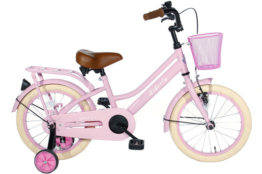 Cortego Liberty meisjesfiets Roze 12 inch + Mand