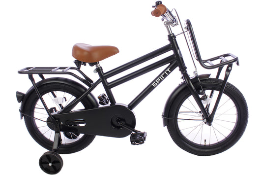 Spirit Urban Jongensfiets Mat-Zwart 16 inch